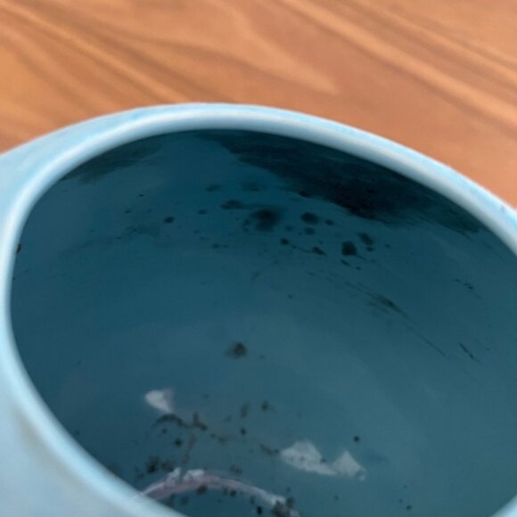 VERA RUSSELL Signed Vase Pottery Southwestern Decor Cut Out 22kt Gold Detail - Picture 12 of 13